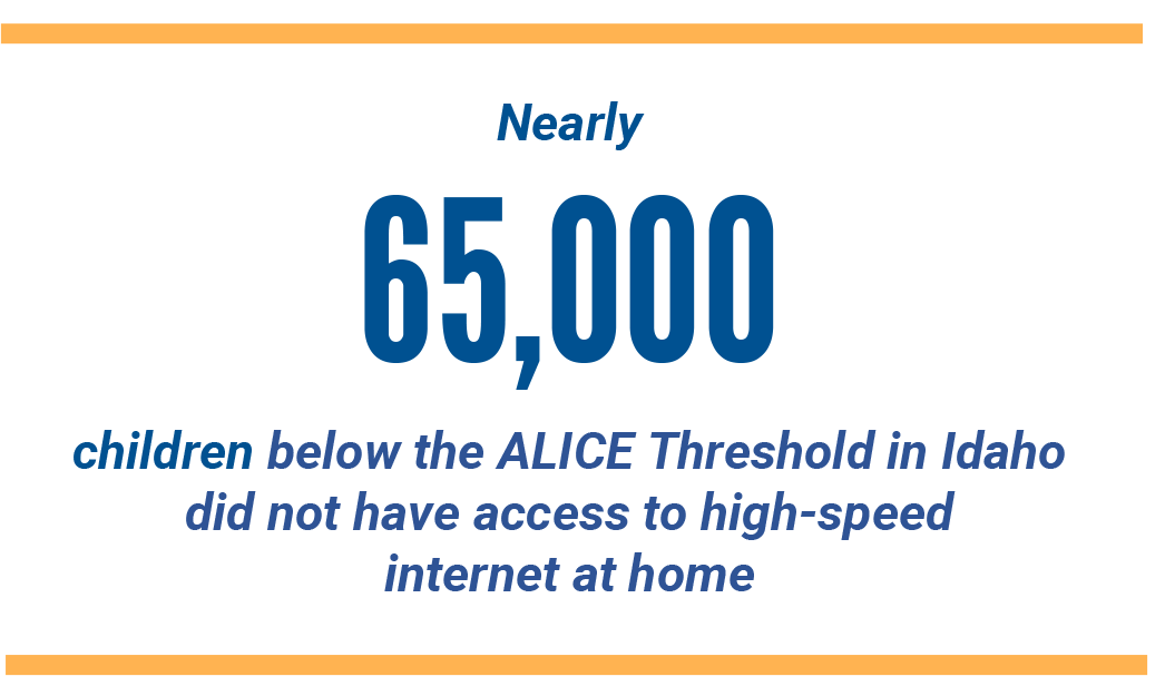 65,000 children without access to high-speed internet at home