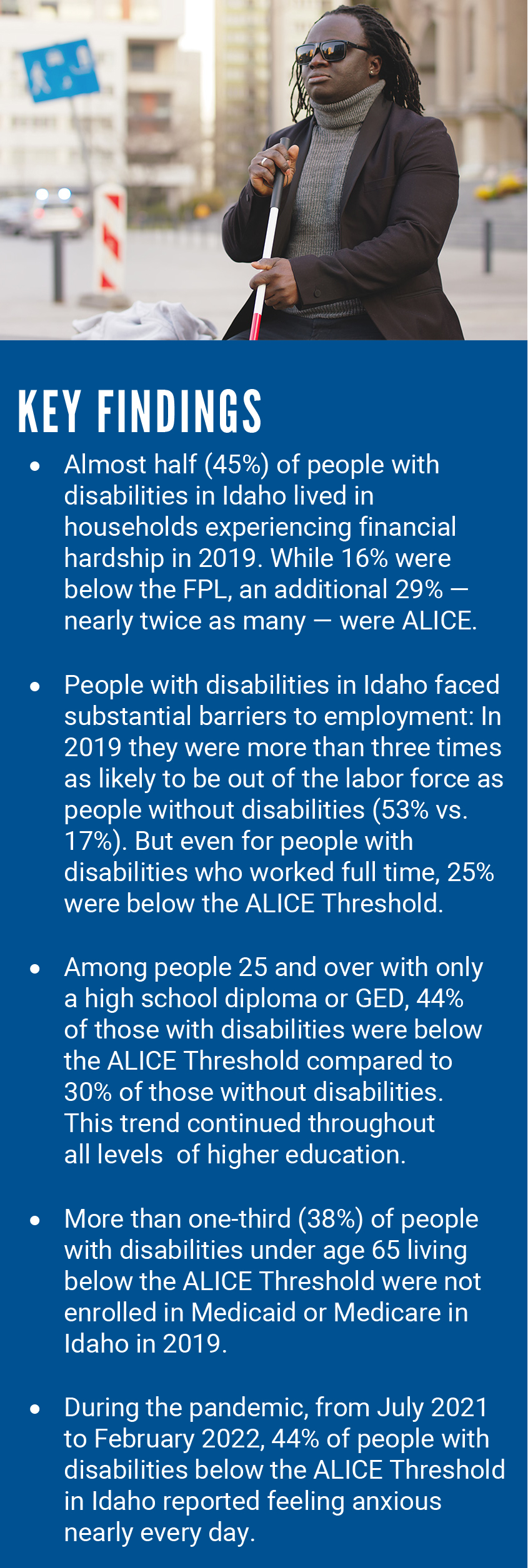 People w/disabilities key findings